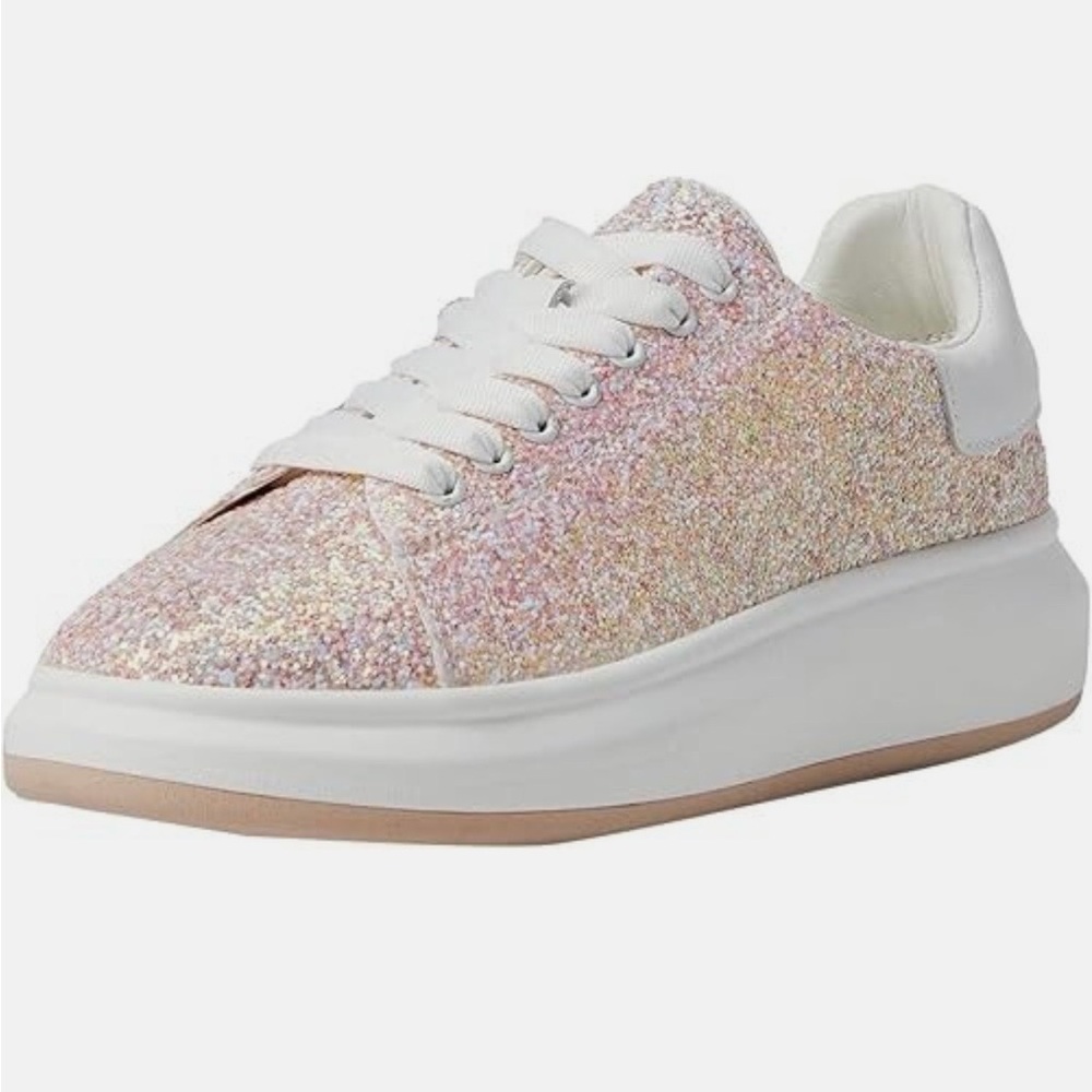 Blondo Pink Glitter Sneakers